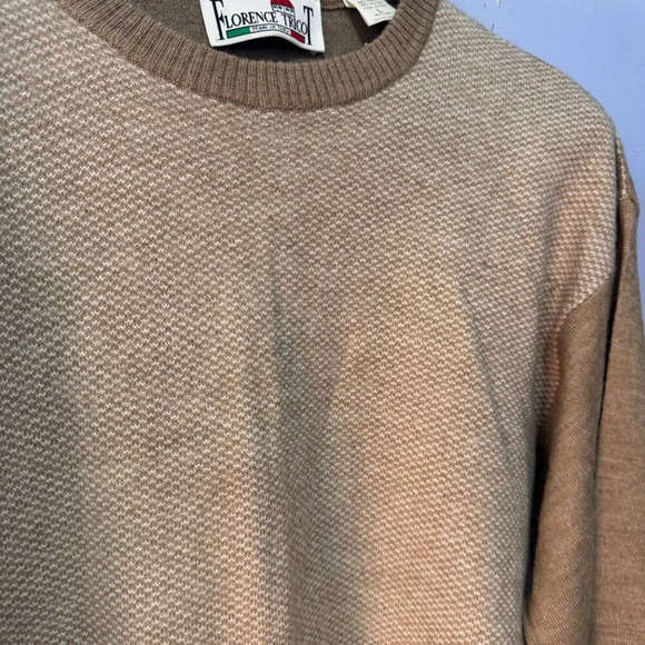 Florance Tricot size Large ladies tan  coloured wool blend sweater‎ - Picture 2 of 4
